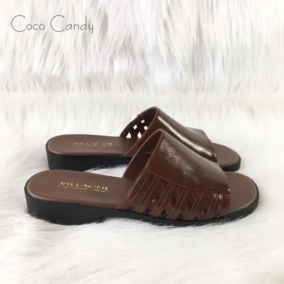 🆕Villager Liz Claiborne Brown Leather Sandals