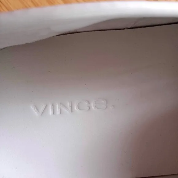 Vince Brenden Slip On White Mesh Leather Platform Sneaker Size 10
