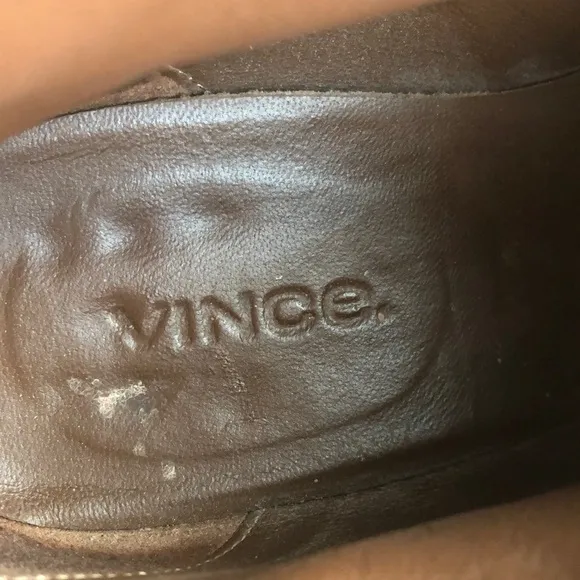 Vince Brown Suede Leather Booties