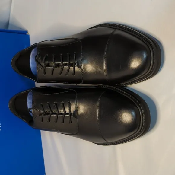 Vince Camuto Izel Black Leather Dress Oxford Shoes