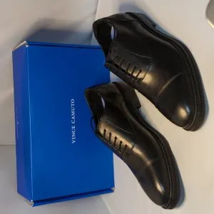 Vince Camuto Izel Black Leather Dress Oxford Shoes