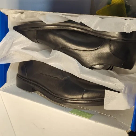 Vince Camuto Izel Black Leather Dress Oxford Shoes