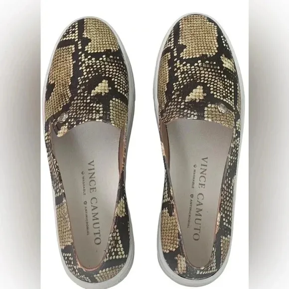 VINCE CAMUTO MARJETTA FAUX LEATHER CASUAL SLIP ON SNEAKERS