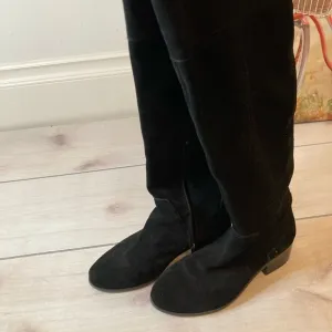 Vince Camuto over the knee black suede boots
