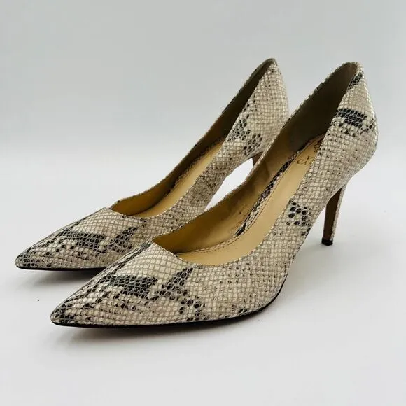 Vince Camuto Snake-Embossed Pumps Women's Shoes Size 11
