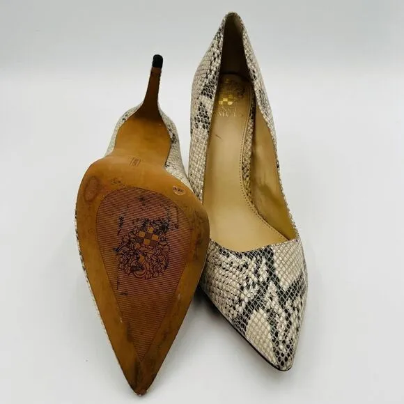 Vince Camuto Snake-Embossed Pumps Women's Shoes Size 11