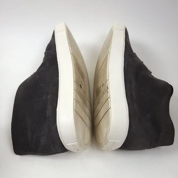 VINCE Chelsea Suede Lace Up leather Sneaker Shoes Size 7 Gary