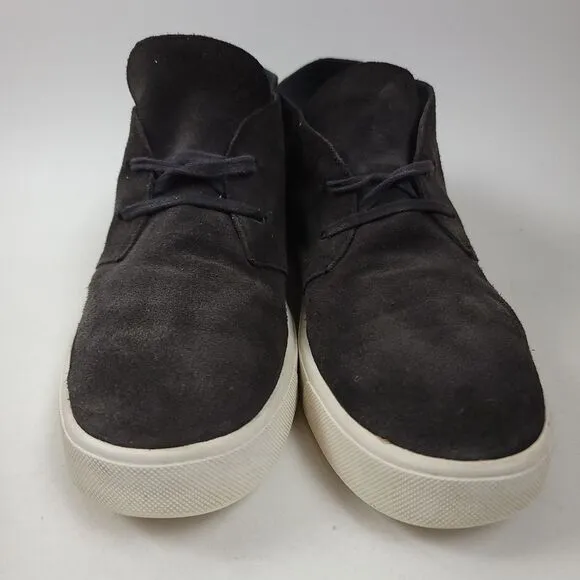 VINCE Chelsea Suede Lace Up leather Sneaker Shoes Size 7 Gary