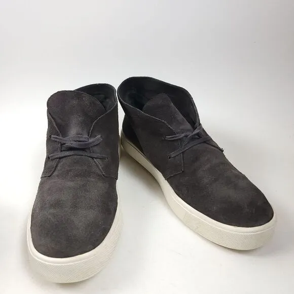 VINCE Chelsea Suede Lace Up leather Sneaker Shoes Size 7 Gary