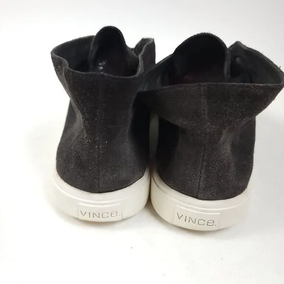 VINCE Chelsea Suede Lace Up leather Sneaker Shoes Size 7 Gary