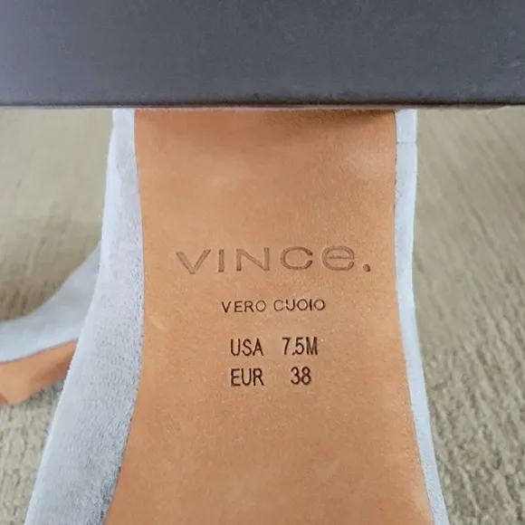 Vince Kimmy Gray Suede Ankle Boots, Size 7.5