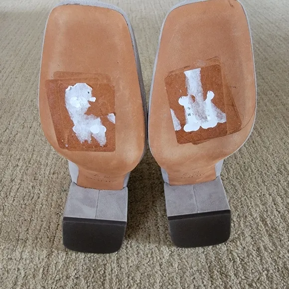Vince Kimmy Gray Suede Ankle Boots, Size 7.5