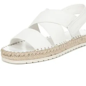 VINCE White Leather Sandals
