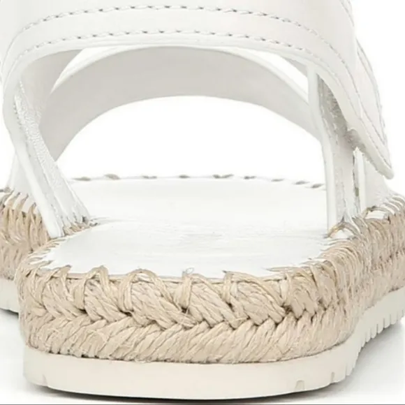 VINCE White Leather Sandals