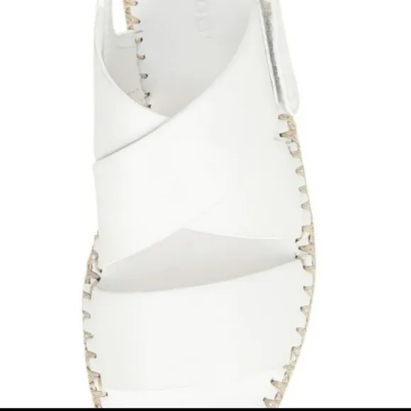 VINCE White Leather Sandals