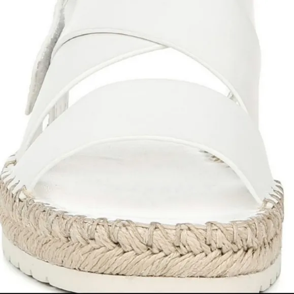VINCE White Leather Sandals