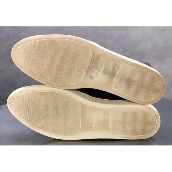 Vince Women's Slip Ons Loafers Pointed Toe Comfort Shoes Size 9.5 Suede Black
