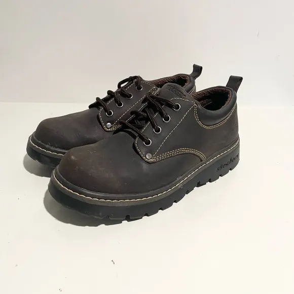 Vintage 90’s Y2K Chunky Skechers Oxford Lace Up Leather Shoes