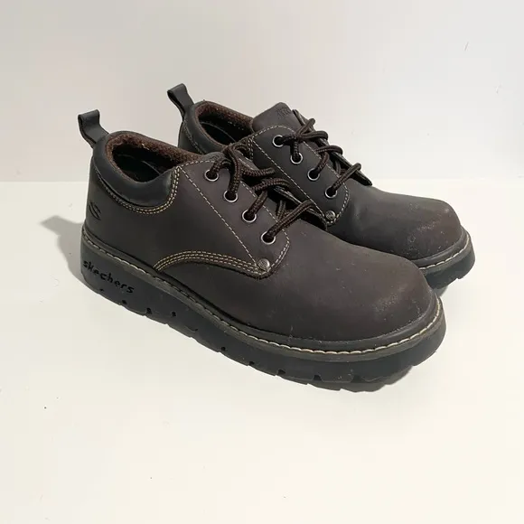 Vintage 90’s Y2K Chunky Skechers Oxford Lace Up Leather Shoes