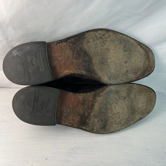 Vintage Allen Edmonds Boulevard Wingtip Shoes Size 10.5 B 6375 Brown USA