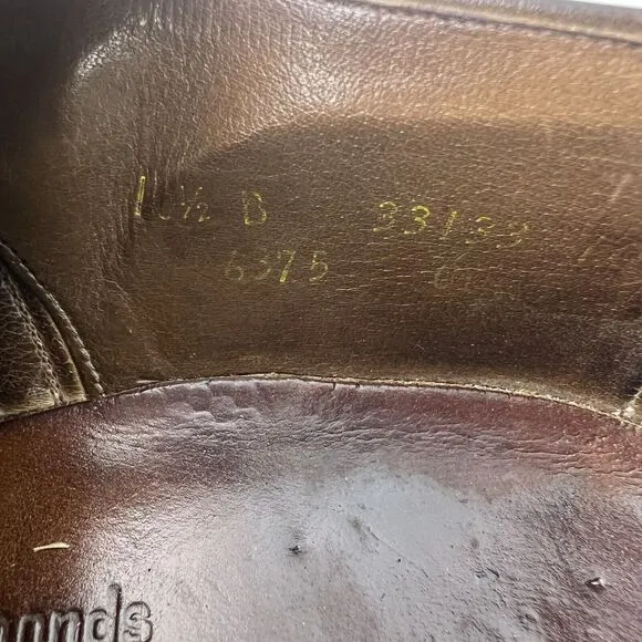 Vintage Allen Edmonds Boulevard Wingtip Shoes Size 10.5 B 6375 Brown USA