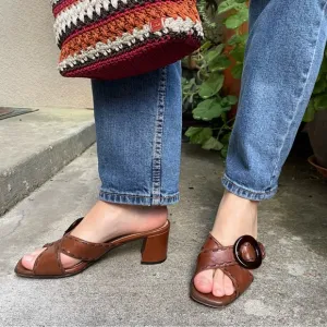 Vintage brown Prada leather shoes