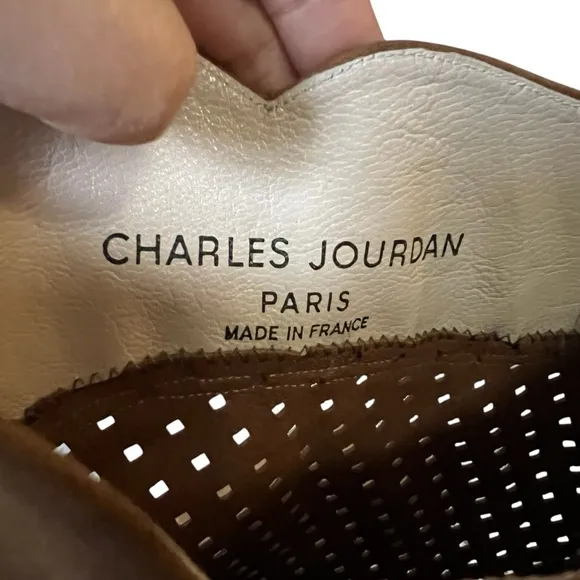 Vintage Charles Jourdan Perforated Suede Knee High Paris Boots Sz 9.5