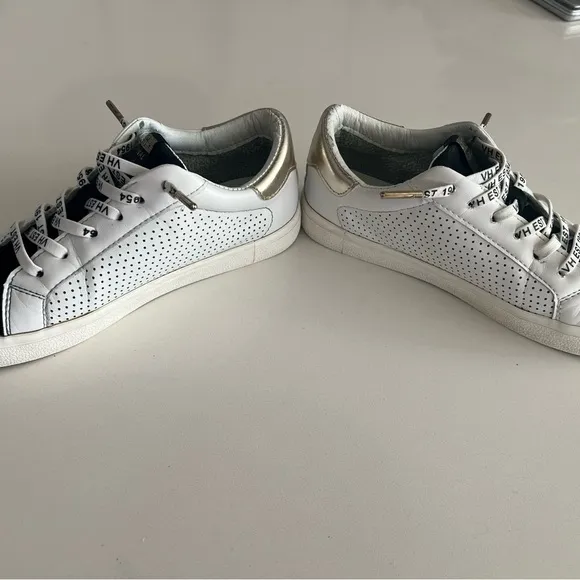 Vintage Havana Gadol Perforated Lace up Sneakers Black/White Multi 6.5 Womens