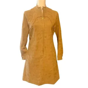 Vintage‎ Sherbert Originals Suede Coat Dress with Tie Size Medium