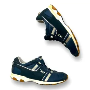 Vintage Y2K Diesel Shoes Mens 11 Proton Leather And Mesh Lace Up Blue Sneakers