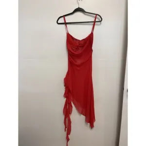 Vintage Y2K Victoria Secret Layered Corseted Mermaid Red Slip 34B