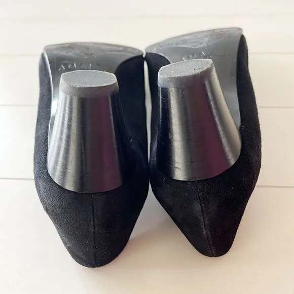 Vintage Amalfi Suede and Crocodile Tassel Pumps