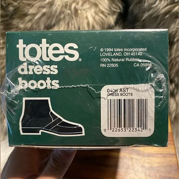 Vintage Totes Dress Boots XL Flexible Rubber Shoe Boot Cover size 12.5-14 NWB.