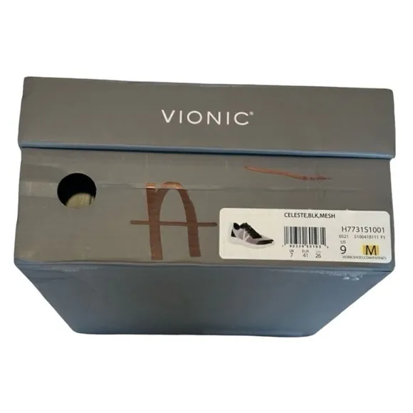 Vionic Celeste Lace Up Sneakers Lavender Purple Black Women’s Size 9