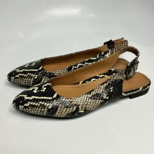 Vionic Jade Boa Slingback shoes snake skin print leather size 6.5