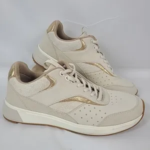 Vionic Nova Sneakers Women's US 7.5 Cream White Lace Up Trainer Shoes