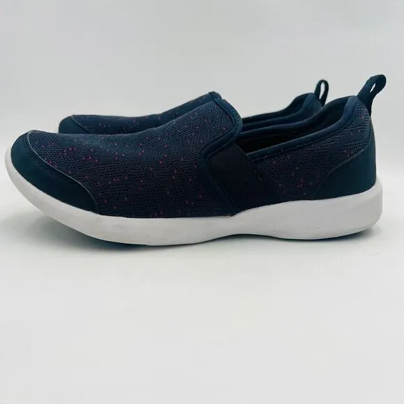 Vionic Sky Roza Women's Slip-on Navy/Pink Sneakers Size 6.5