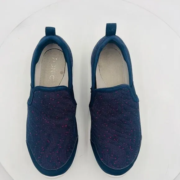 Vionic Sky Roza Women's Slip-on Navy/Pink Sneakers Size 6.5