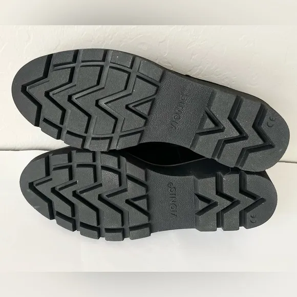 Vionic Willa wedge loafer shoes black 7 suede leather