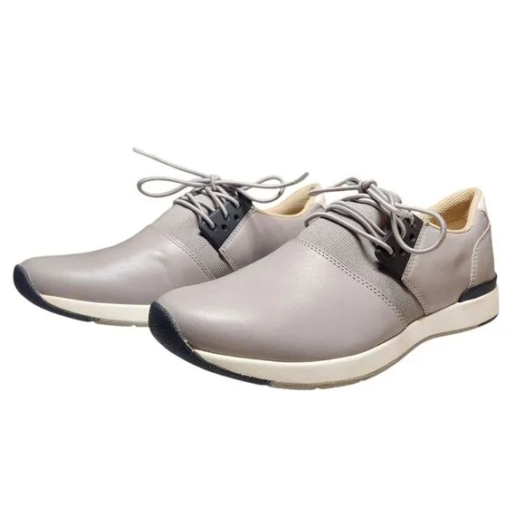 Vionic Women's Carmen Sneakers Shoes Gray Black Leather Lace Up Casual Support 7