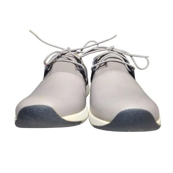Vionic Women's Carmen Sneakers Shoes Gray Black Leather Lace Up Casual Support 7