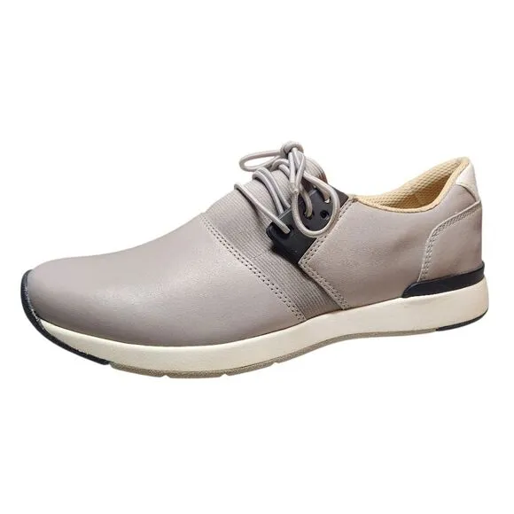 Vionic Women's Carmen Sneakers Shoes Gray Black Leather Lace Up Casual Support 7