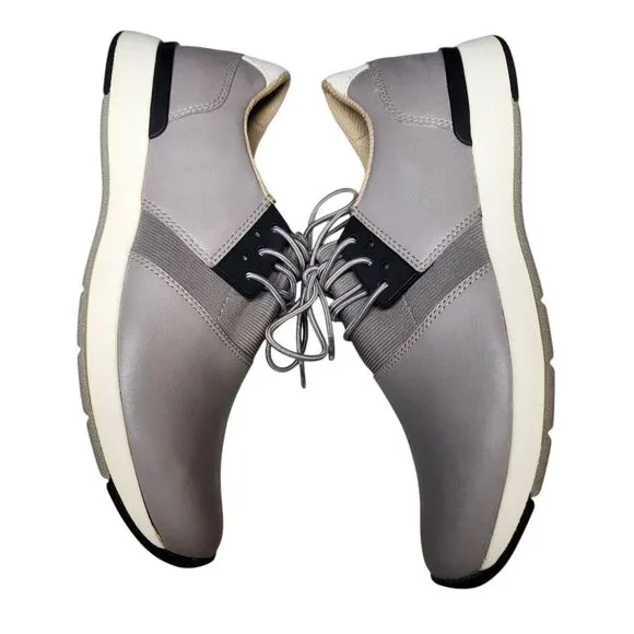 Vionic Women's Carmen Sneakers Shoes Gray Black Leather Lace Up Casual Support 7