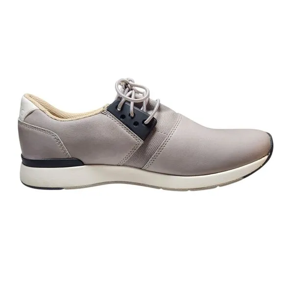 Vionic Women's Carmen Sneakers Shoes Gray Black Leather Lace Up Casual Support 7