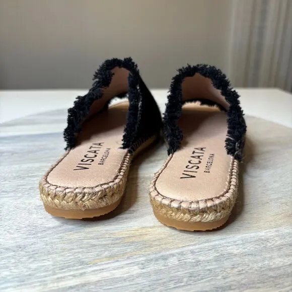 Viscata Barcelona Espadrille Shoes Handmade in Spain Canvas Slip Ons US Size 6‎
