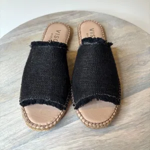 Viscata Barcelona Espadrille Shoes Handmade in Spain Canvas Slip Ons US Size 6‎