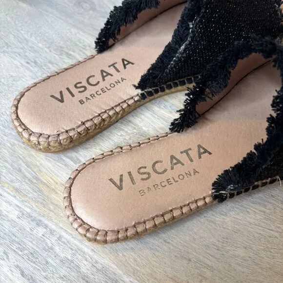 Viscata Barcelona Espadrille Shoes Handmade in Spain Canvas Slip Ons US Size 6‎