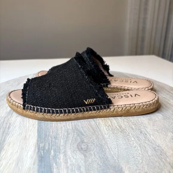 Viscata Barcelona Espadrille Shoes Handmade in Spain Canvas Slip Ons US Size 6‎