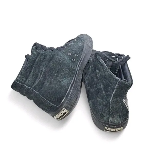 Vision Street Wear Suede HiTop Mens Black Skate Shoes Size 10 Retro Skateboard