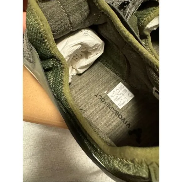 VivoBarefoot size 42 10.5 women’s Kanna L olive mesh synthetic barefoot olive gr